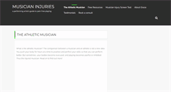 Desktop Screenshot of musicianinjuries.com